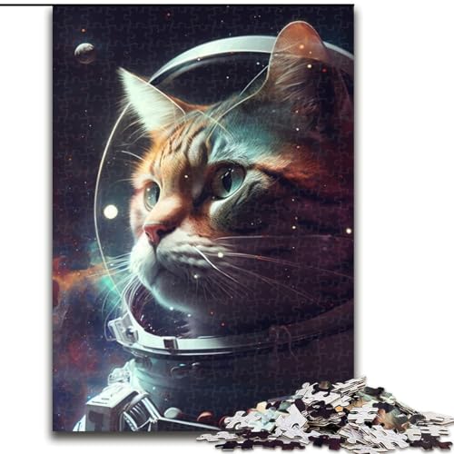 Puzzle 1000 Teile für Erwachsene, Fantasy-Katze, Unmögliches Puzzle für Erwachsene, Größe: 50x75cm, Herausforderndes Denkspiel für Teenager, Familienspaß, interaktives Spiel von LYXIANY