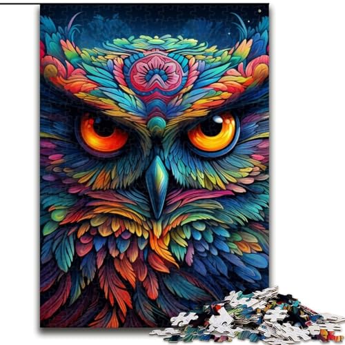 Puzzle 1000 Teile für Erwachsene, Farbige Eulen-Puzzles für Erwachsene, 1000 Teile, spannende Aktivität für den Familienspielabend, 50x75cm Puzzle 1000 Teile für Erwachsene, Farbige Eulen-Puzzles für Erwachsene, 1000 Teile, spannende Aktivität für den Familienspielabend, 50x75cm von LYXIANY