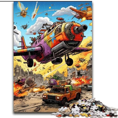 Puzzle 1000 Teile für Erwachsene, Farbkunst, Flugzeug-Puzzle für Erwachsene, 50x75cm, Gehirn-Herausforderung, Geschenk, pädagogische Aktivität für Teenager Puzzle 1000 Teile für Erwachsene, Farbkunst, Flugzeug-Puzzle für Erwachsene, 50x75cm, Gehirn-Herausforderung, Geschenk, pädagogische Aktivität für Teenager von LYXIANY