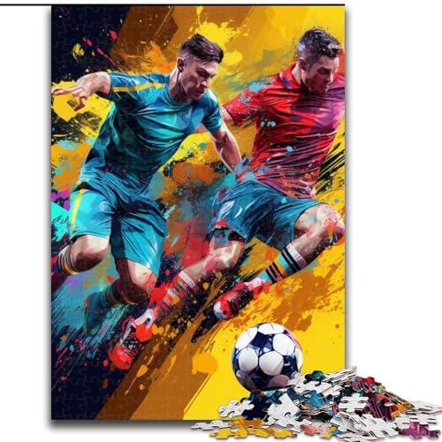 Puzzle 1000 Teile für Erwachsene, Fußball-Sportpuzzles für Erwachsene, Geburtstagsgeschenkidee, anspruchsvolles Denkspiel, 26x38cm Puzzle 1000 Teile für Erwachsene, Fußball-Sportpuzzles für Erwachsene, Geburtstagsgeschenkidee, anspruchsvolles Denkspiel, 26x38cm von LYXIANY