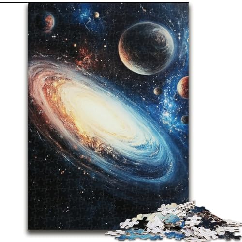 Puzzle 1000 Teile für Erwachsene, Galaxie-Planeten-Puzzle aus Holz, anspruchsvolles Denkspiel für Teenager, Familienspaß, interaktives Spiel, Größe 50x75cm Puzzle 1000 Teile für Erwachsene, Galaxie-Planeten-Puzzle aus Holz, anspruchsvolles Denkspiel für Teenager, Familienspaß, interaktives Spiel, Größe 50x75cm von LYXIANY