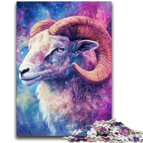 Puzzle 1000 Teile für Erwachsene, Galaxy Argali, hilft dem Gehirn beim Trainieren, süchtig machendes Spielzeug zur Förderung der Geduld, geeignet für Paare, 50x75cm von LYXIANY