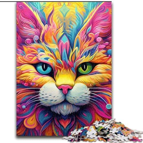 Puzzle 1000 Teile für Erwachsene, Gelbe Katze, Puzzle für Erwachsene, 1000 Teile, spannende Aktivität für den Familienspieleabend, 50x75cm Puzzle 1000 Teile für Erwachsene, Gelbe Katze, Puzzle für Erwachsene, 1000 Teile, spannende Aktivität für den Familienspieleabend, 50x75cm von LYXIANY