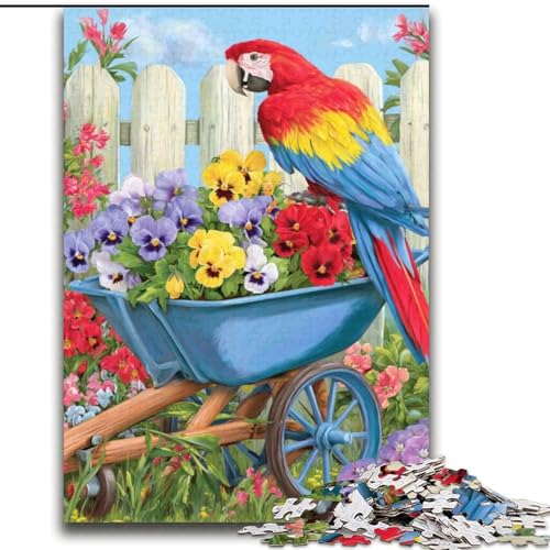 Puzzle 1000 Teile für Erwachsene, Geschenk für Papagei, Spielzeug, Lernspiele, Stressabbau, einzigartige Heimdekoration und Geschenke, 38x52cm von LYXIANY
