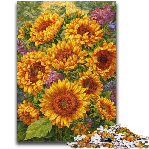 Puzzle 1000 Teile für Erwachsene, Geschenke, Blumen, Sonnenblumen, Entspannungsspiele, Lernspiel für Geburtstag, Weihnachten, für Kinder ab 14 Jahren, 50x75cm Puzzle 1000 Teile für Erwachsene, Geschenke, Blumen, Sonnenblumen, Entspannungsspiele, Lernspiel für Geburtstag, Weihnachten, für Kinder ab 14 Jahren, 50x75cm von LYXIANY