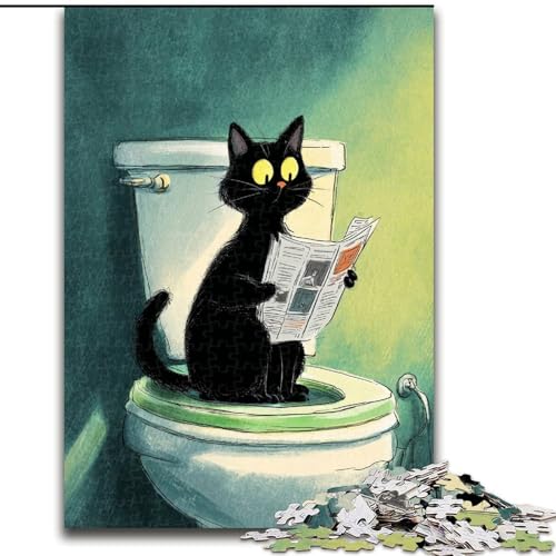 Puzzle 1000 Teile für Erwachsene, Geschenke, Künstlerische abstrakte Schwarze Katze, Spiele, Spielzeug, Geschenk, einzigartige Geburtstags- und Geschenkideen für Kinder ab 14 Jahren (Größe 50x75cm) Puzzle 1000 Teile für Erwachsene, Geschenke, Künstlerische abstrakte Schwarze Katze, Spiele, Spielzeug, Geschenk, einzigartige Geburtstags- und Geschenkideen für Kinder ab 14 Jahren (Größe 50x75cm) von LYXIANY