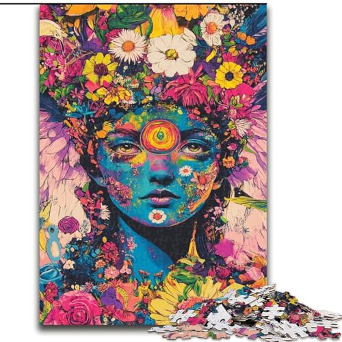 Puzzle 1000 Teile für Erwachsene, Geschenke, Kunst, Mädchen, Elefantenspielzeug, intellektuelles Spiel, Geburtstagsgeschenk, Geschenke, Wandkunst für Kinder ab 14 Jahren (Größe 26x38cm) von LYXIANY