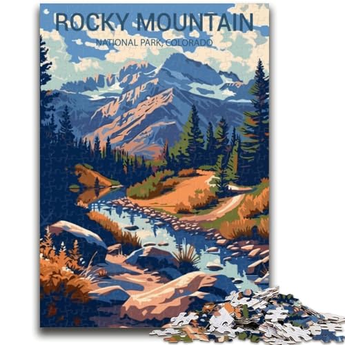 Puzzle 1000 Teile für Erwachsene, Geschenke, Rocky Mountain National Park, Lernspiele, Heimdekoration, Lernspiel für Geburtstag, Weihnachten (Größe 50x70cm) von LYXIANY