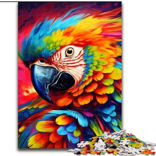 Puzzle 1000 Teile für Erwachsene, Geschenke, Tiere, Vögel, Papageien, Spielzeug, Lernspiele, Stressabbau, Stärkung der Liebe zwischen Paaren, 50x75cm von LYXIANY
