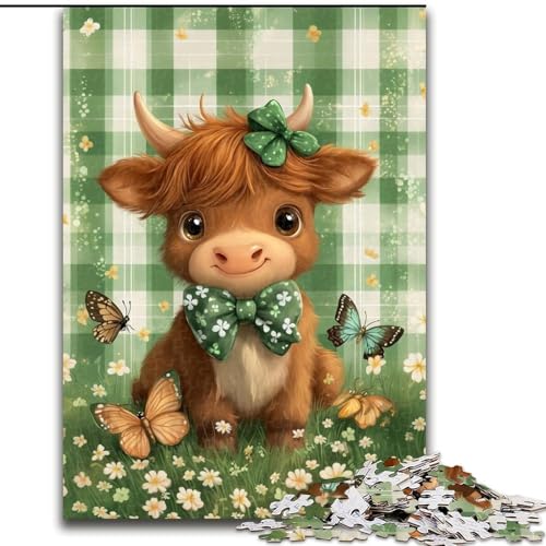 Puzzle 1000 Teile für Erwachsene, Geschenke, Yak, anspruchsvolles Spielspielzeug, ganze Familie (Größe 26x38cm) von LYXIANY