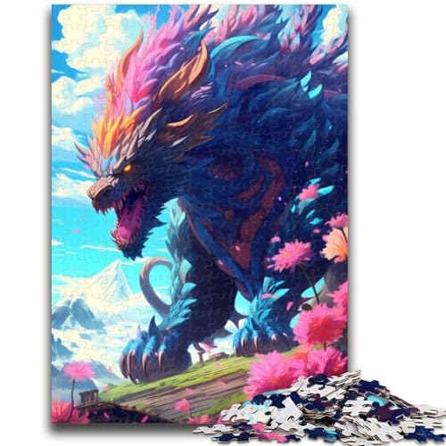 Puzzle 1000 Teile für Erwachsene, Geschenke, riesiger Drache-Löwe, Familienspaß mit passendem Poster und Quizblatt, für Kinder ab 14 Jahren, 50x75cm Puzzle 1000 Teile für Erwachsene, Geschenke, riesiger Drache-Löwe, Familienspaß mit passendem Poster und Quizblatt, für Kinder ab 14 Jahren, 50x75cm von LYXIANY