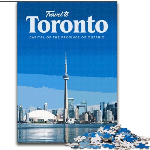 Puzzle 1000 Teile für Erwachsene, Geschenke Besuchen Sie Toronto, geeignet für Kinder ab 14 Jahren, Wohndeko-Angebot als Geschenk für die ganze Familie, 26x38cm Puzzle 1000 Teile für Erwachsene, Geschenke Besuchen Sie Toronto, geeignet für Kinder ab 14 Jahren, Wohndeko-Angebot als Geschenk für die ganze Familie, 26x38cm von LYXIANY