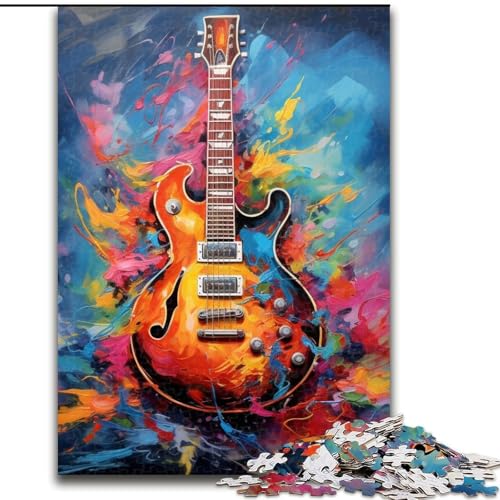 Puzzle 1000 Teile für Erwachsene, Gitarren-Pappe, 26x38cm, perfekt für Halloween, Weihnachten, Geburtstagsgeschenk Puzzle 1000 Teile für Erwachsene, Gitarren-Pappe, 26x38cm, perfekt für Halloween, Weihnachten, Geburtstagsgeschenk von LYXIANY