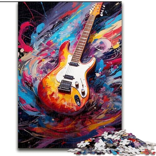 Puzzle 1000 Teile für Erwachsene, Gitarren-Puzzle für Erwachsene, 1000 Teile, spannende Aktivität für den Spieleabend mit der Familie, 26x38cm von LYXIANY