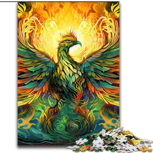 Puzzle 1000 Teile für Erwachsene, Grüner Pfau, Holzpuzzle, Denkspiel für Teenager, 50x75cm Puzzle 1000 Teile für Erwachsene, Grüner Pfau, Holzpuzzle, Denkspiel für Teenager, 50x75cm von LYXIANY