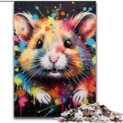 Puzzle 1000 Teile für Erwachsene, Hamster, Unmögliches Puzzle für Erwachsene, 50x75cm, Denksportaufgabe, Spiel für Erwachsene, interaktive Familienaktivität Puzzle 1000 Teile für Erwachsene, Hamster, Unmögliches Puzzle für Erwachsene, 50x75cm, Denksportaufgabe, Spiel für Erwachsene, interaktive Familienaktivität von LYXIANY
