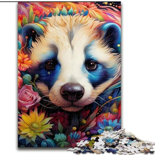 Puzzle 1000 Teile für Erwachsene, Honigdachsblumen, Unmögliches Puzzle für Erwachsene, 50x75cm, Denksportaufgabe, Spiel für Erwachsene, interaktive Familienaktivität Puzzle 1000 Teile für Erwachsene, Honigdachsblumen, Unmögliches Puzzle für Erwachsene, 50x75cm, Denksportaufgabe, Spiel für Erwachsene, interaktive Familienaktivität von LYXIANY