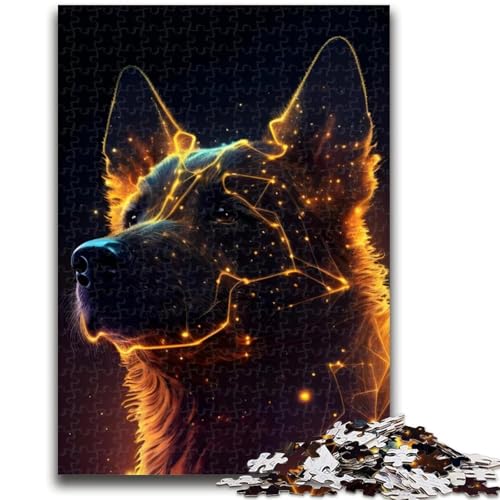 Puzzle 1000 Teile für Erwachsene, Hunde-Denkspiel, Wanddekoration, einzigartige Geburtstags, 50x75cm von LYXIANY