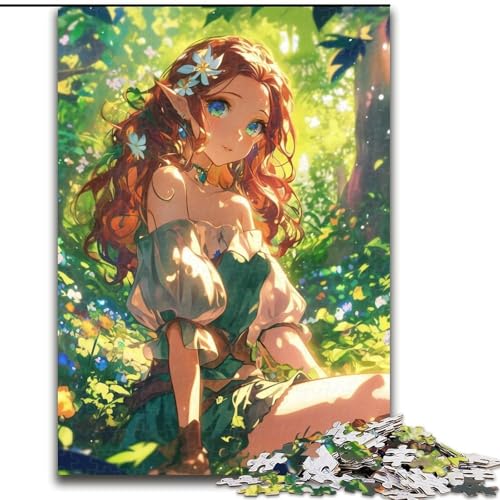 Puzzle 1000 Teile für Erwachsene, Japanisches Anime-Mädchen, geeignet für Kinder ab 14 Jahren, intellektuelles Spielzeugspiel, Lernspiel für Geburtstag und Weihnachten (Größe 26x38cm) von LYXIANY