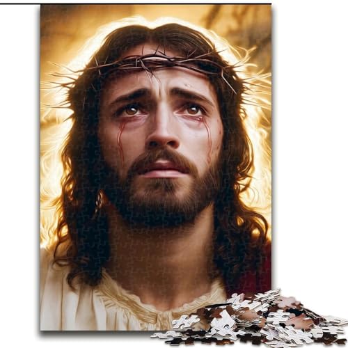 Puzzle 1000 Teile für Erwachsene, Jesus, anspruchsvolles Spiel und Familienspiel, Lernspiel für Geburtstag, Weihnachten, 50x75cm von LYXIANY