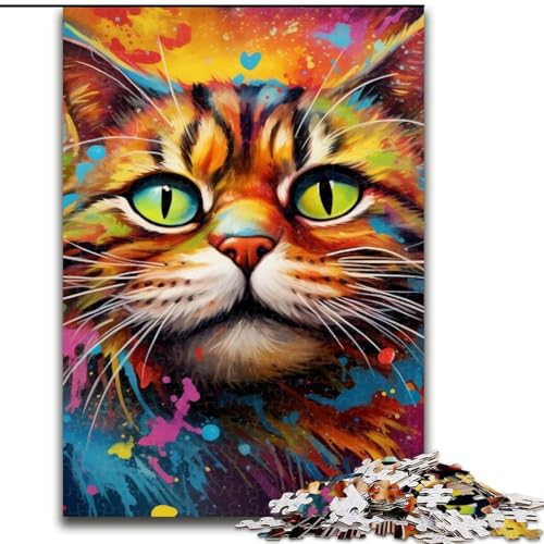 Puzzle 1000 Teile für Erwachsene, Katzen-Holzpuzzle, Denkspiel für Teenager, 50x75cm Puzzle 1000 Teile für Erwachsene, Katzen-Holzpuzzle, Denkspiel für Teenager, 50x75cm von LYXIANY