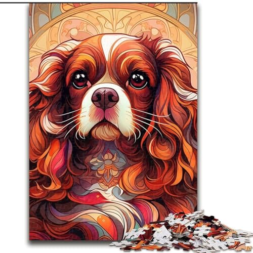 Puzzle 1000 Teile für Erwachsene, King Charles Spaniel, Papppuzzle, 26x38cm, perfekt für Halloween, Weihnachten, Geburtstagsgeschenk Puzzle 1000 Teile für Erwachsene, King Charles Spaniel, Papppuzzle, 26x38cm, perfekt für Halloween, Weihnachten, Geburtstagsgeschenk von LYXIANY