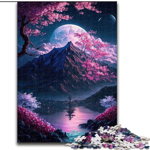 Puzzle 1000 Teile für Erwachsene, Kirschblütenberg, Puzzle für Erwachsene, Größe 38x26cm, Denkspiel für Teenager Puzzle 1000 Teile für Erwachsene, Kirschblütenberg, Puzzle für Erwachsene, Größe 38x26cm, Denkspiel für Teenager von LYXIANY
