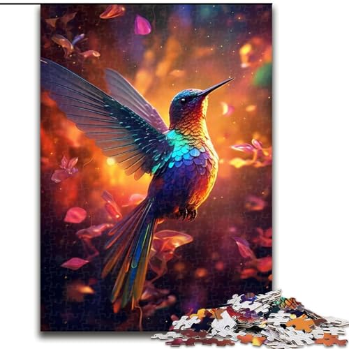 Puzzle 1000 Teile für Erwachsene, Kolibri-Farbe, 1000 Teile Puzzle für Erwachsene, anspruchsvolles DIY-Denkspiel für Teenager, Größe 26x38cm von LYXIANY