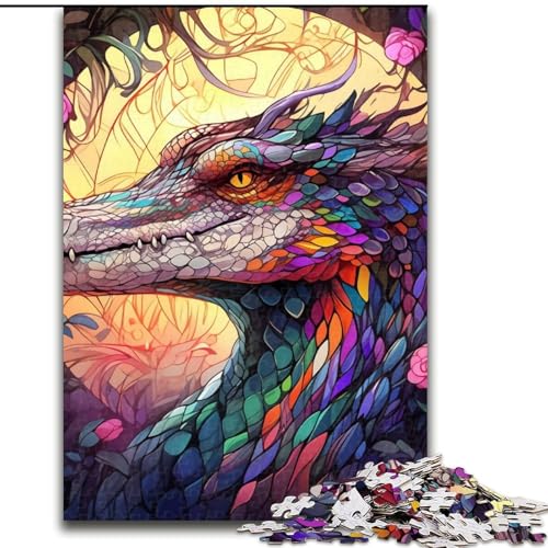 Puzzle 1000 Teile für Erwachsene, Krokodil, Unmögliches Puzzle für Erwachsene, 50x75cm, Gehirn-forderndes DIY-Dekorationsspiel, interaktives Familienspielzeug Puzzle 1000 Teile für Erwachsene, Krokodil, Unmögliches Puzzle für Erwachsene, 50x75cm, Gehirn-forderndes DIY-Dekorationsspiel, interaktives Familienspielzeug von LYXIANY
