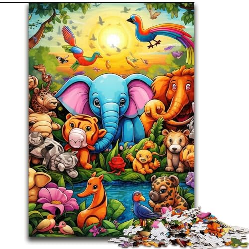 Puzzle 1000 Teile für Erwachsene, Kunst, Tierwelt, Karton, 26x38cm, perfekt für Halloween, Weihnachten, Geburtstagsgeschenk Puzzle 1000 Teile für Erwachsene, Kunst, Tierwelt, Karton, 26x38cm, perfekt für Halloween, Weihnachten, Geburtstagsgeschenk von LYXIANY