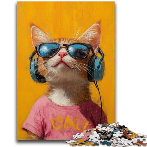 Puzzle 1000 Teile für Erwachsene, Kunstkatze, Denkspiel, Lernspiel zum Geburtstag, Weihnachten, für ab 14 Jahren, 50x75cm Puzzle 1000 Teile für Erwachsene, Kunstkatze, Denkspiel, Lernspiel zum Geburtstag, Weihnachten, für ab 14 Jahren, 50x75cm von LYXIANY