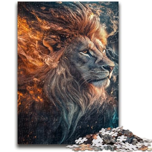 Puzzle 1000 Teile für Erwachsene, Löwe, Kunst, Lernspielzeug, ganze Familie, 50x75cm von LYXIANY