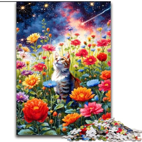 Puzzle 1000 Teile für Erwachsene, Mohnkatze aus Holz, Kinder ab 14 Jahren, Größe 50x75cm, lustiges Basteln für die ganze Familie, perfekt für Geburtstage, Feiertage Puzzle 1000 Teile für Erwachsene, Mohnkatze aus Holz, Kinder ab 14 Jahren, Größe 50x75cm, lustiges Basteln für die ganze Familie, perfekt für Geburtstage, Feiertage von LYXIANY