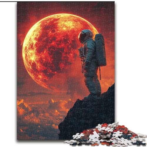 Puzzle 1000 Teile für Erwachsene, Mond-Astronauten-Puzzle aus Holz, Geburtstage, Feiertage und Heimdekoration, Größe 50x75cm Puzzle 1000 Teile für Erwachsene, Mond-Astronauten-Puzzle aus Holz, Geburtstage, Feiertage und Heimdekoration, Größe 50x75cm von LYXIANY