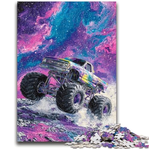 Puzzle 1000 Teile für Erwachsene, Monster Truck, Familienspaß, Aktivitäten zu Hause, Geburtstagsgeschenk, Reisegeschenke, für Kinder und 14 Jahre, 26x38cm von LYXIANY
