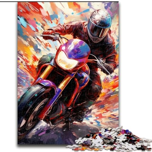 Puzzle 1000 Teile für Erwachsene, Motorrad-Unmögliches Puzzle für Erwachsene, 50x75cm, Denksportaufgabe, Spiel für Erwachsene, interaktive Familienaktivität Puzzle 1000 Teile für Erwachsene, Motorrad-Unmögliches Puzzle für Erwachsene, 50x75cm, Denksportaufgabe, Spiel für Erwachsene, interaktive Familienaktivität von LYXIANY