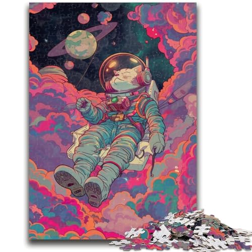 Puzzle 1000 Teile für Erwachsene, Musik, Astronaut, Katze, pädagogisches Familienspiel, ganze Familie, für Kinder ab 14 Jahren, 26x38cm Puzzle 1000 Teile für Erwachsene, Musik, Astronaut, Katze, pädagogisches Familienspiel, ganze Familie, für Kinder ab 14 Jahren, 26x38cm von LYXIANY