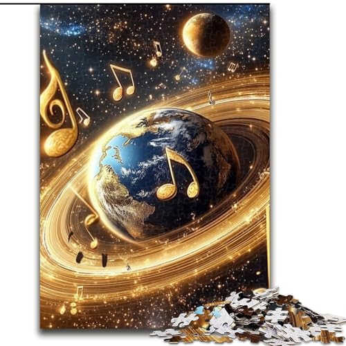 Puzzle 1000 Teile für Erwachsene, Musik, Galaxie, Erde, Lernspiele, Heimdekoration, ganze Familie, 38x26cm Puzzle 1000 Teile für Erwachsene, Musik, Galaxie, Erde, Lernspiele, Heimdekoration, ganze Familie, 38x26cm von LYXIANY