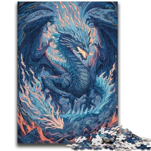 Puzzle 1000 Teile für Erwachsene, Mysteriöser Drache, Denkspiel, Lernspiel für Geburtstag, Weihnachten, für ab 14 Jahren, 26x38cm von LYXIANY