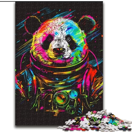 Puzzle 1000 Teile für Erwachsene, Neon-Astronaut-Panda, Holzpuzzle, interaktives Familienspiel, Denksportaufgabe, Lernspielzeug, Größe 50x75cm Puzzle 1000 Teile für Erwachsene, Neon-Astronaut-Panda, Holzpuzzle, interaktives Familienspiel, Denksportaufgabe, Lernspielzeug, Größe 50x75cm von LYXIANY