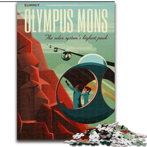 Puzzle 1000 Teile für Erwachsene, Olympus Mons, anspruchsvoll zu vervollständigen, Aber lustig und humorvoll, einzigartige Heimdekoration und Geschenke (50x75cm), 1000 Teile von LYXIANY