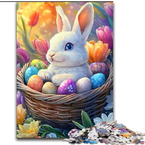 Puzzle 1000 Teile für Erwachsene, Osterhasen-Puzzle aus Holz, anspruchsvolles Denkspiel für Teenager, Familienspaß, interaktives Spiel, Größe 50x75cm Puzzle 1000 Teile für Erwachsene, Osterhasen-Puzzle aus Holz, anspruchsvolles Denkspiel für Teenager, Familienspaß, interaktives Spiel, Größe 50x75cm von LYXIANY