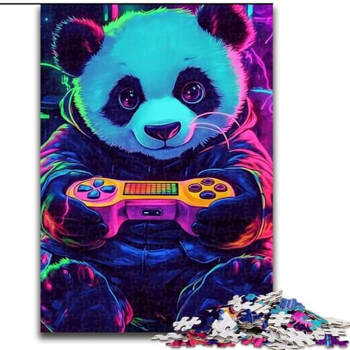 Puzzle 1000 Teile für Erwachsene, Panda-Spiele, anspruchsvolles Spiel und Familienspiel, Lernspiel für Geburtstag, Weihnachten, 26x38cm von LYXIANY