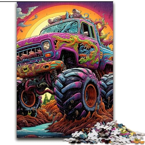 Puzzle 1000 Teile für Erwachsene, Psychedelic Truck Puzzles für Erwachsene, Geburtstagsgeschenkidee, anspruchsvolles Denkspiel, 26x38cm Puzzle 1000 Teile für Erwachsene, Psychedelic Truck Puzzles für Erwachsene, Geburtstagsgeschenkidee, anspruchsvolles Denkspiel, 26x38cm von LYXIANY