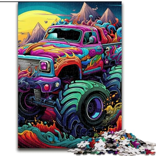 Puzzle 1000 Teile für Erwachsene, Psychedelic Truck Puzzles für Erwachsene, Geburtstagsgeschenkidee, anspruchsvolles Denkspiel, 50x75cm Puzzle 1000 Teile für Erwachsene, Psychedelic Truck Puzzles für Erwachsene, Geburtstagsgeschenkidee, anspruchsvolles Denkspiel, 50x75cm von LYXIANY