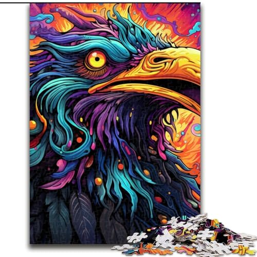 Puzzle 1000 Teile für Erwachsene, Psychedelischer Vogel, Papppuzzle, 26x38cm, perfekt für Halloween, Weihnachten, Geburtstagsgeschenk Puzzle 1000 Teile für Erwachsene, Psychedelischer Vogel, Papppuzzle, 26x38cm, perfekt für Halloween, Weihnachten, Geburtstagsgeschenk von LYXIANY