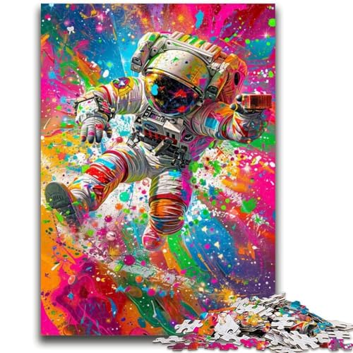 Puzzle 1000 Teile für Erwachsene, Psychedelisches Astronauten-Denkspiel, Lernspiel für Geburtstag, Weihnachten, für ab 14 Jahren, 26x38cm von LYXIANY