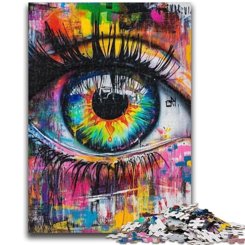 Puzzle 1000 Teile für Erwachsene, Psychic Eyes, Denkspiel, Lernspiel für Geburtstag, Weihnachten, für ab 14 Jahren, 26x38cm von LYXIANY