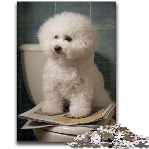 Puzzle 1000 Teile für Erwachsene, Pudel auf der Toilette, Denkspiel, Lernspiel zum Geburtstag, Weihnachten, für ab 14 Jahren, 50x75cm Puzzle 1000 Teile für Erwachsene, Pudel auf der Toilette, Denkspiel, Lernspiel zum Geburtstag, Weihnachten, für ab 14 Jahren, 50x75cm von LYXIANY