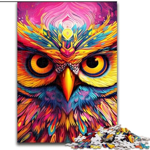 Puzzle 1000 Teile für Erwachsene, Rosa Eulen-Puzzle für Erwachsene, 50x75cm, Denksportaufgabe, Spiel für Erwachsene, interaktive Familienaktivität Puzzle 1000 Teile für Erwachsene, Rosa Eulen-Puzzle für Erwachsene, 50x75cm, Denksportaufgabe, Spiel für Erwachsene, interaktive Familienaktivität von LYXIANY